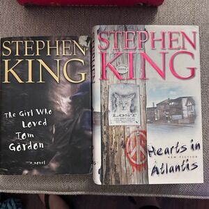 Stephen King Hardcover Lot Hearts in Atlantis & Girl Who Loved Tom Gordon